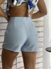 short alfaiataria azul bb