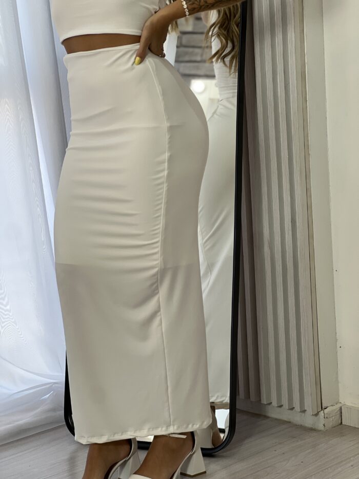 saia midi renata branco saia midi renata branco