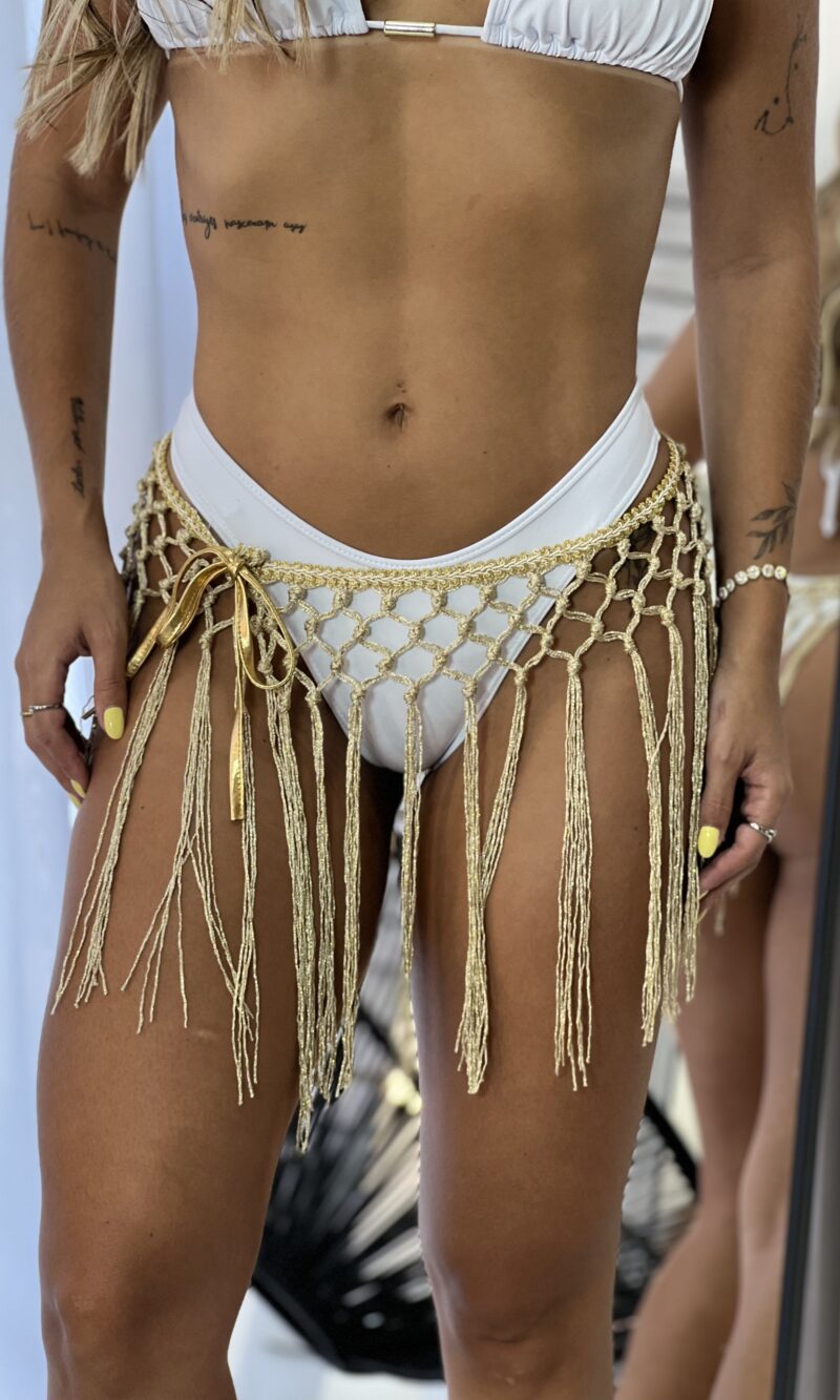 saia rede franja zaia dourado