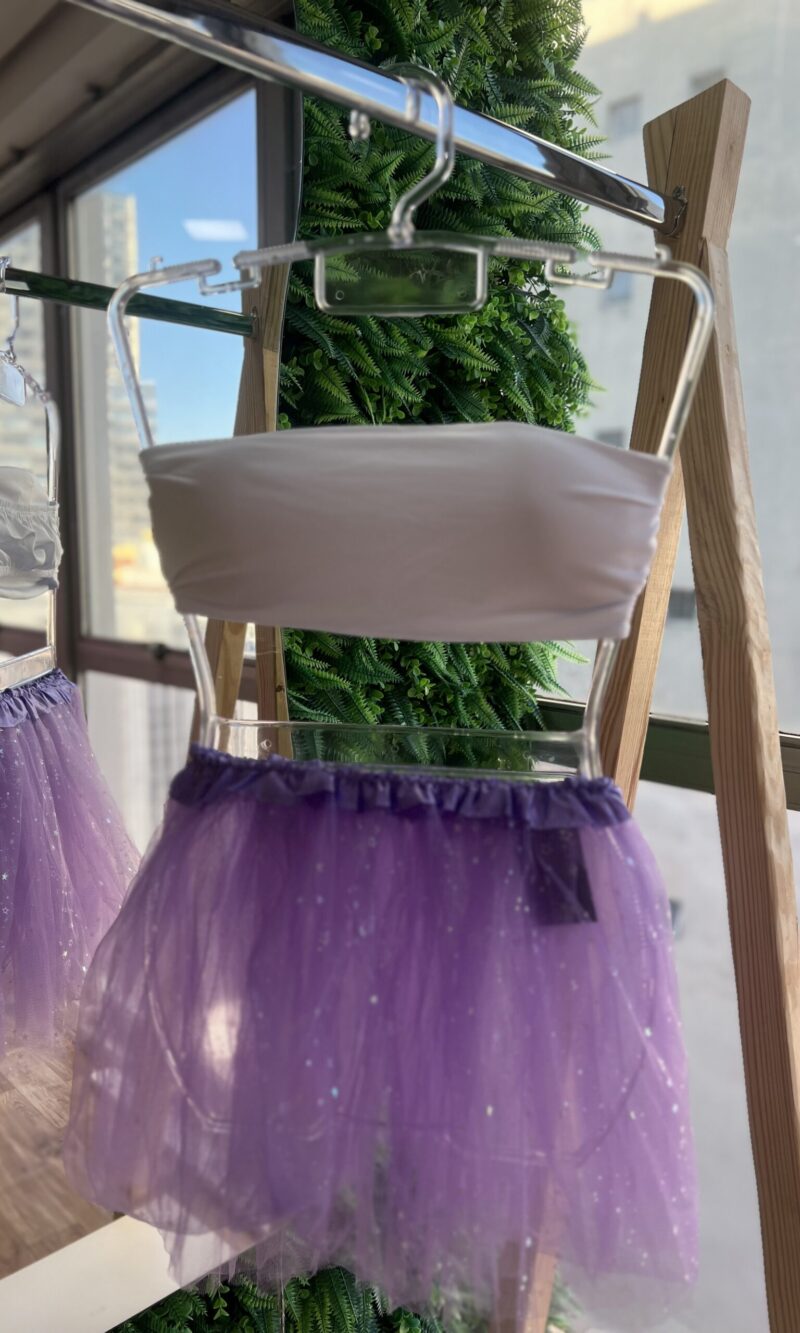 saia de tutu lilas