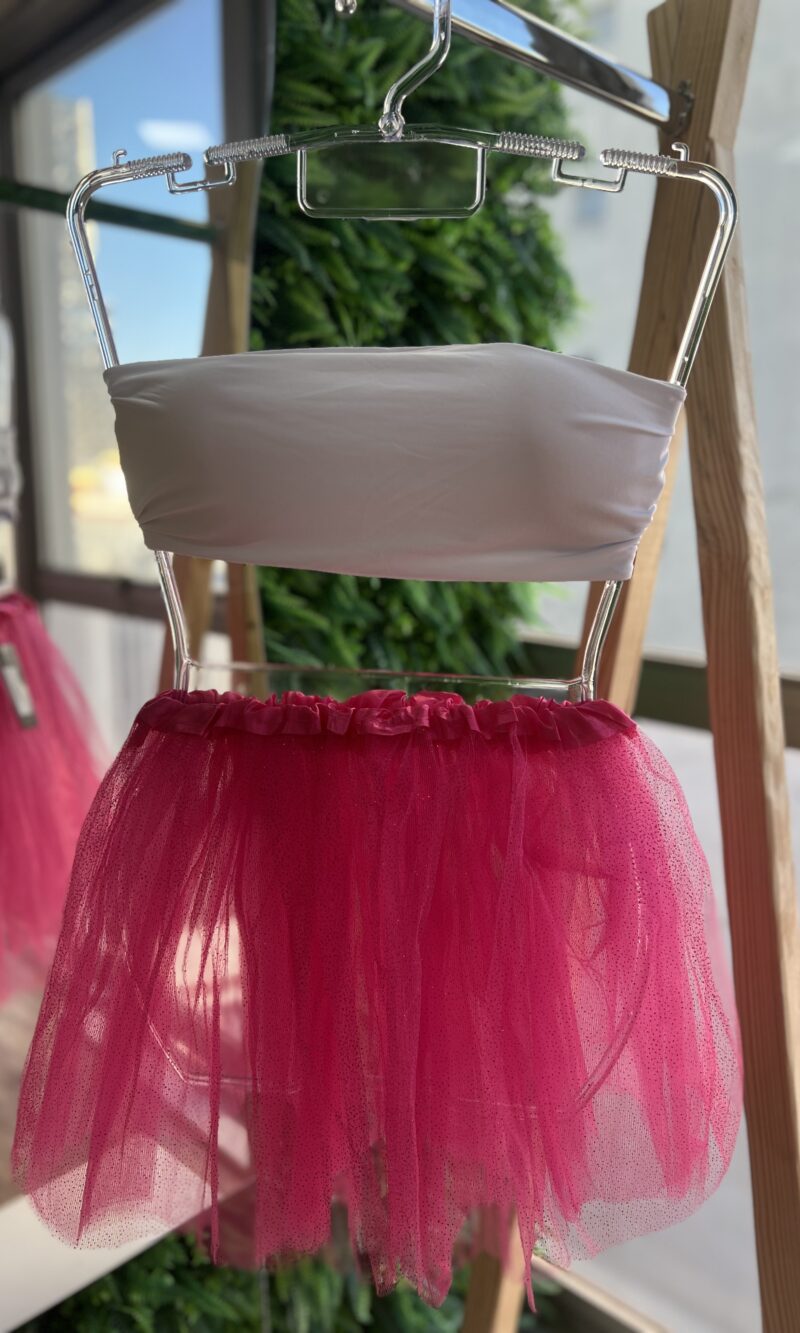saia de tutu rosa pink
