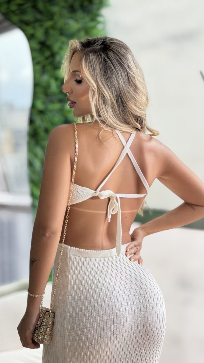 vestido midi modal lana branco vestido midi modal lana branco