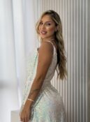 vestido paete heloisa branco frutacor