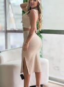 conjunto canelado midi mary bege