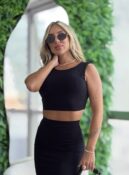 conjunto canelado midi mary preto