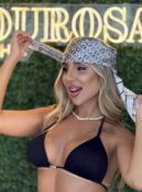 lenco cetim branco preto