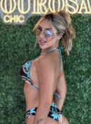 biquini estampado preto verde