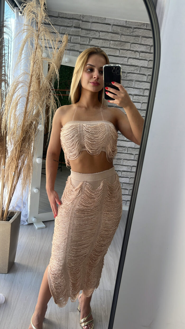 conjunto maxiane bege