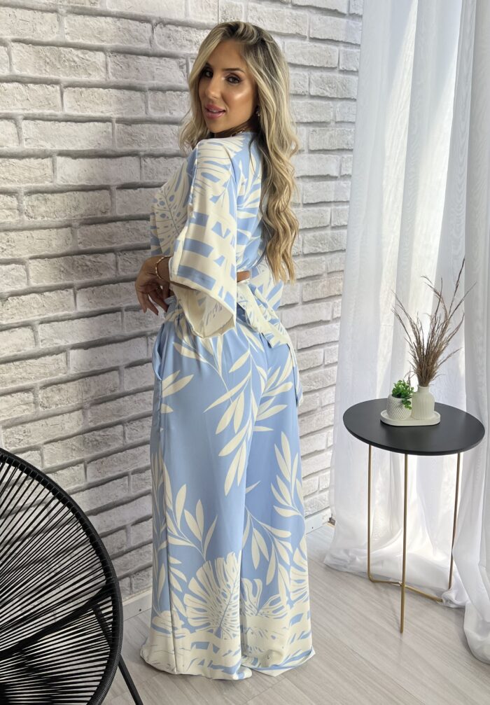 conjunto mi estampado azul conjunto mi estampado azul