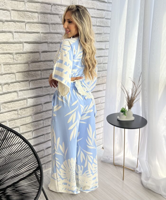 conjunto mi estampado azul conjunto mi estampado azul