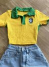 cropped gola polo brasil amarelo