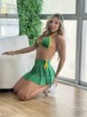 conjunto patygirl biquini brasil verde