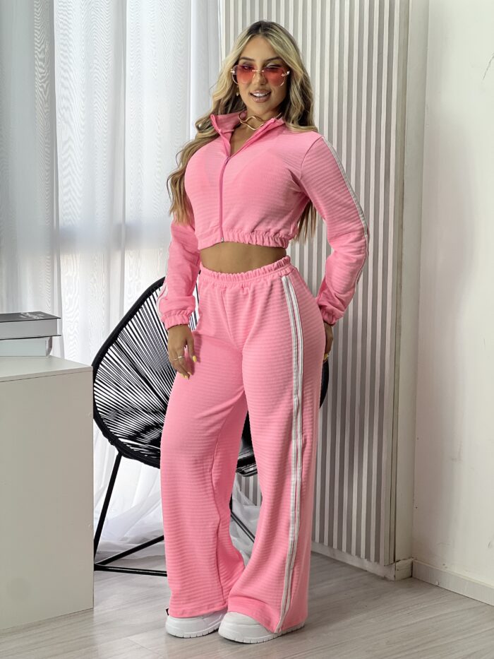 conjunto 3 pecas brity rosa baby