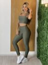 conjunto fitness luciara verde militar