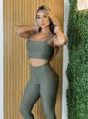 conjunto fitness luciara verde militar