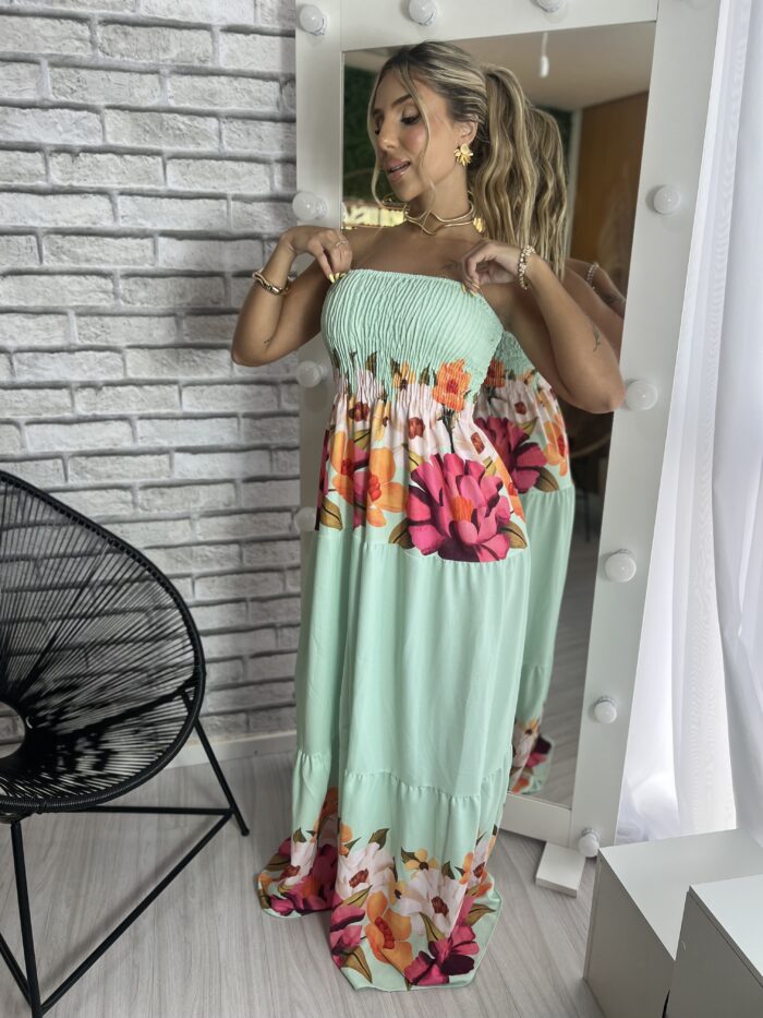 vestido longo estampado samira verde vestido longo estampado samira verde