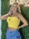 cropped bebel brasil amarelo