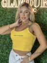 cropped made in brasil amarelo
