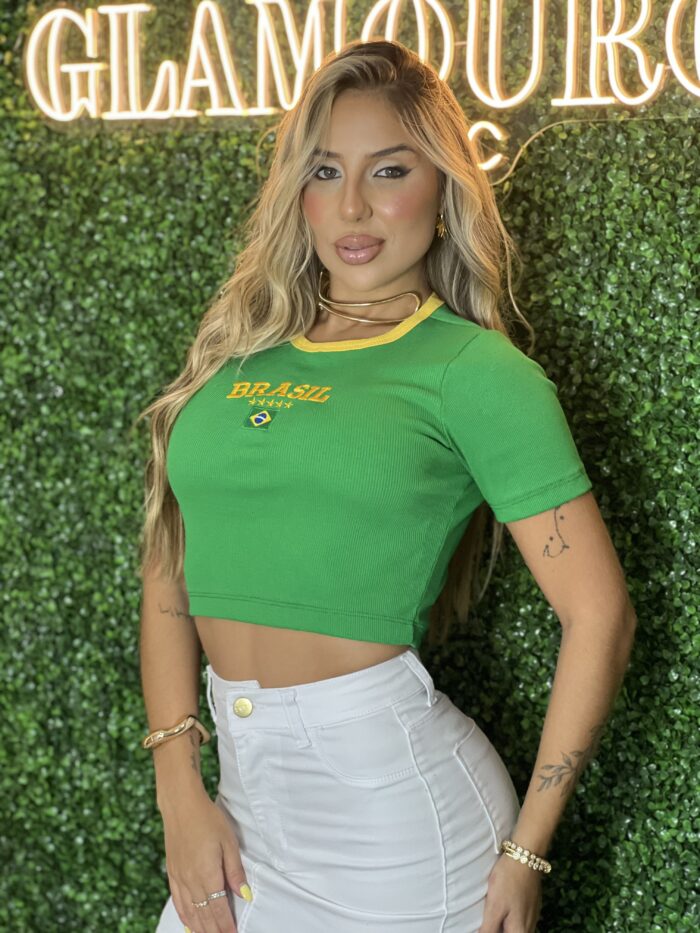 cropped baby brasil verde cropped baby brasil verde