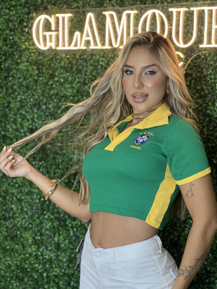 cropped gola polo brasil verde