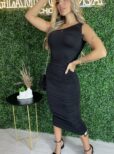 vestido midi gabriela preto