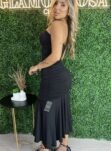 vestido midi milena preto