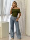calca jeans wide leg penelope