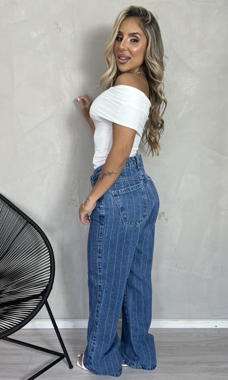 calca jeans wide leg mag