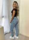 calca jeans mom claudia