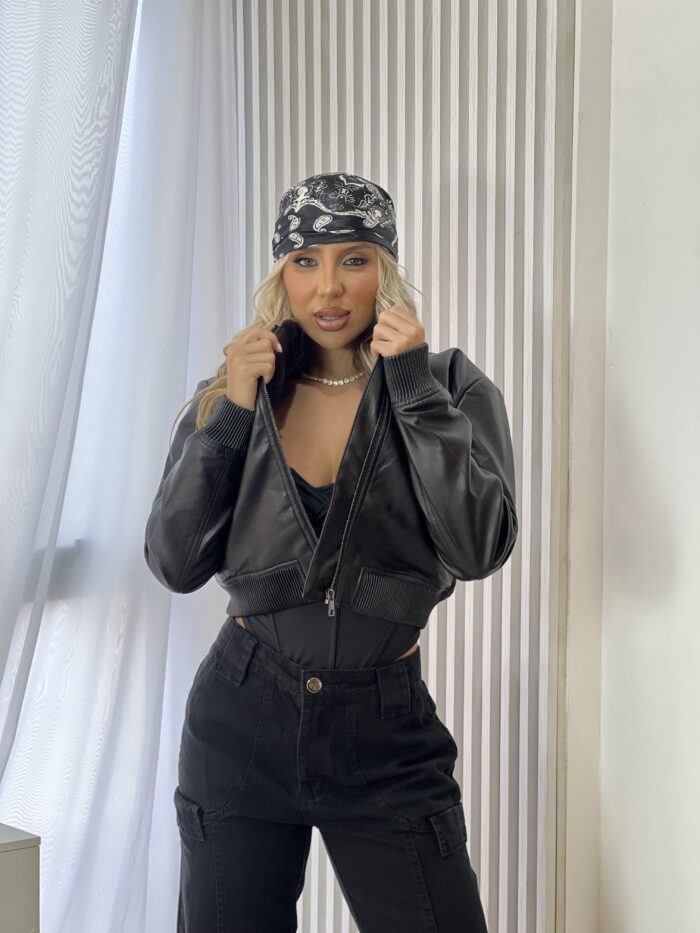 jaqueta courino kelly preto jaqueta courino kelly preto