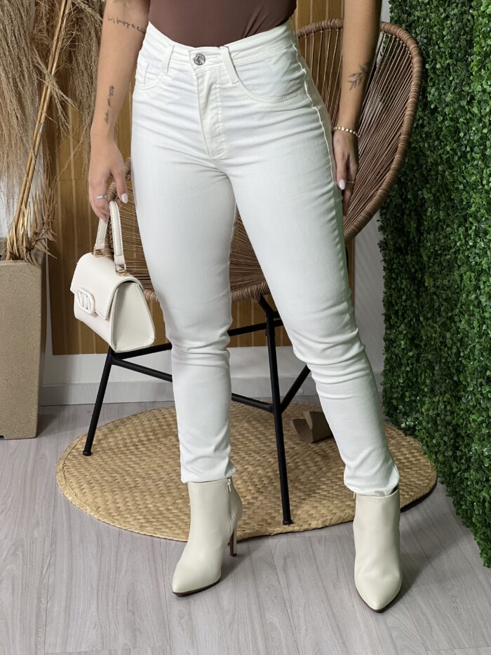 calca jeans skinny off white leticia calca jeans skinny off white leticia