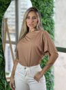 blusa poliamida fernanda bege
