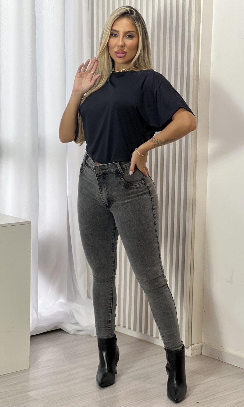 calca jeans skinny new black jaque