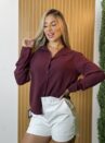 camisa antonela bordo