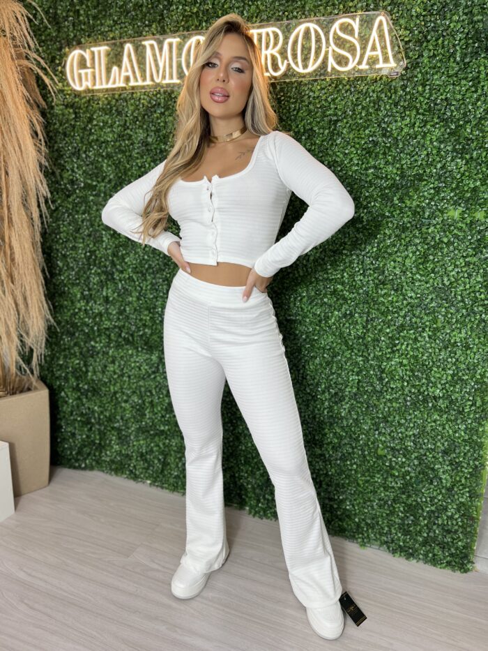 conjunto mileidy off white conjunto mileidy off white