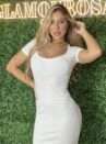 vestido longo adriana off white