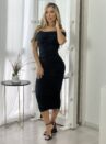 vestido midi melani preto