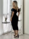 vestido midi melani preto