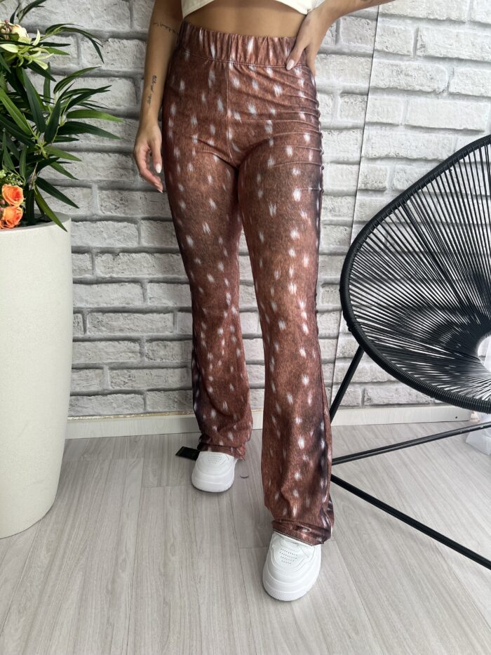 calca flare amara marrom bege calca flare amara marrom bege