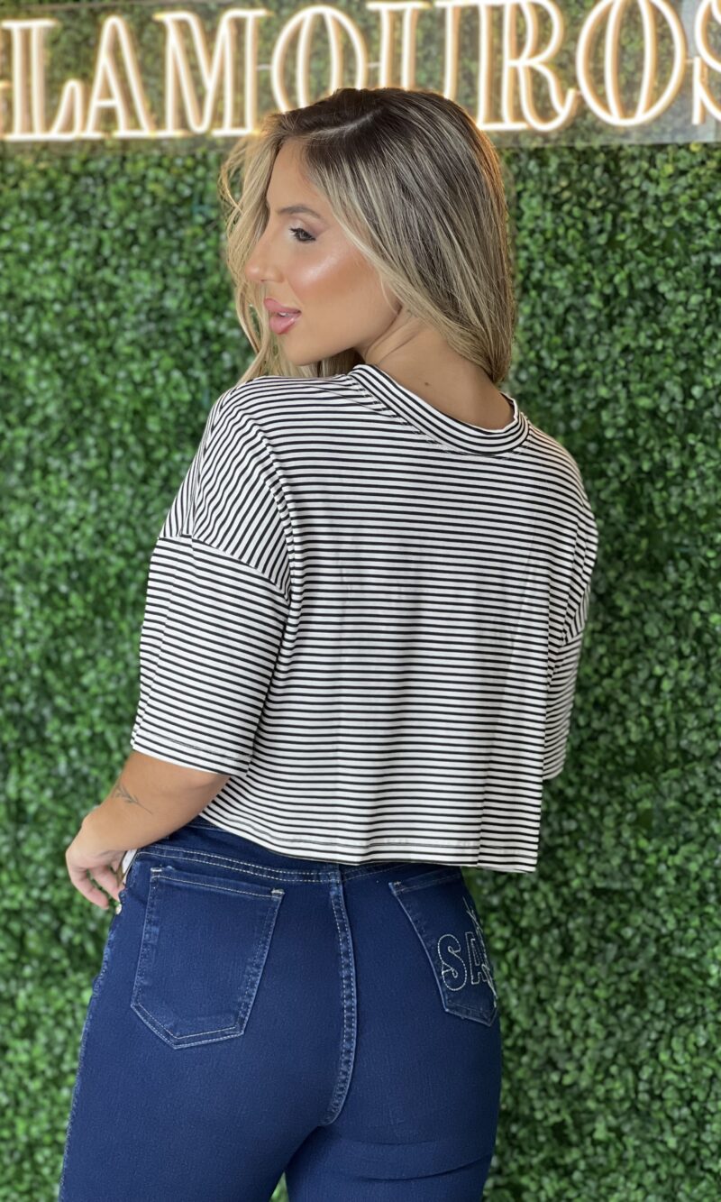 cropped listrado preto cropped listrado preto