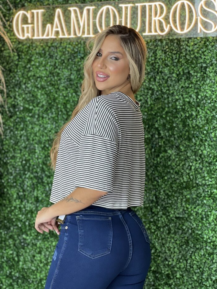 cropped listrado preto cropped listrado preto