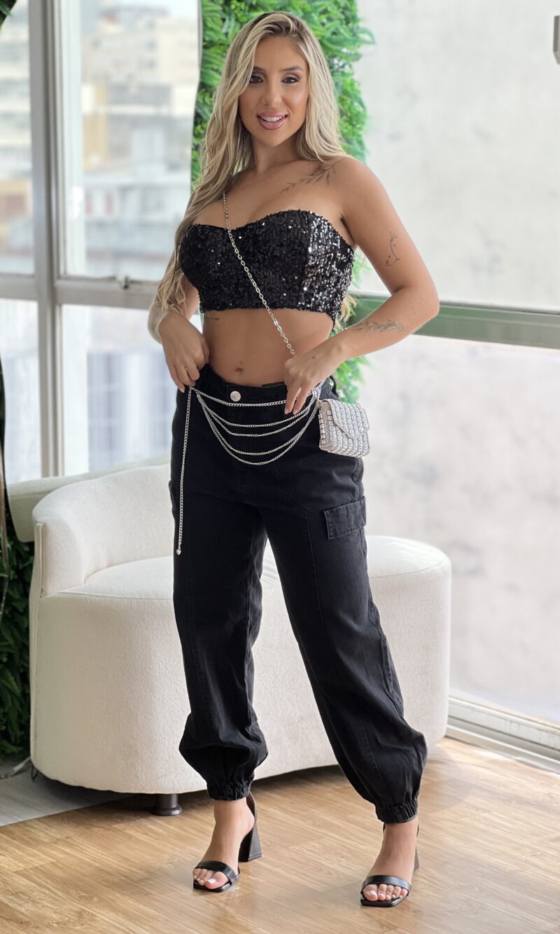 calÇa jeans jogger valen preto calÇa jeans jogger valen preto