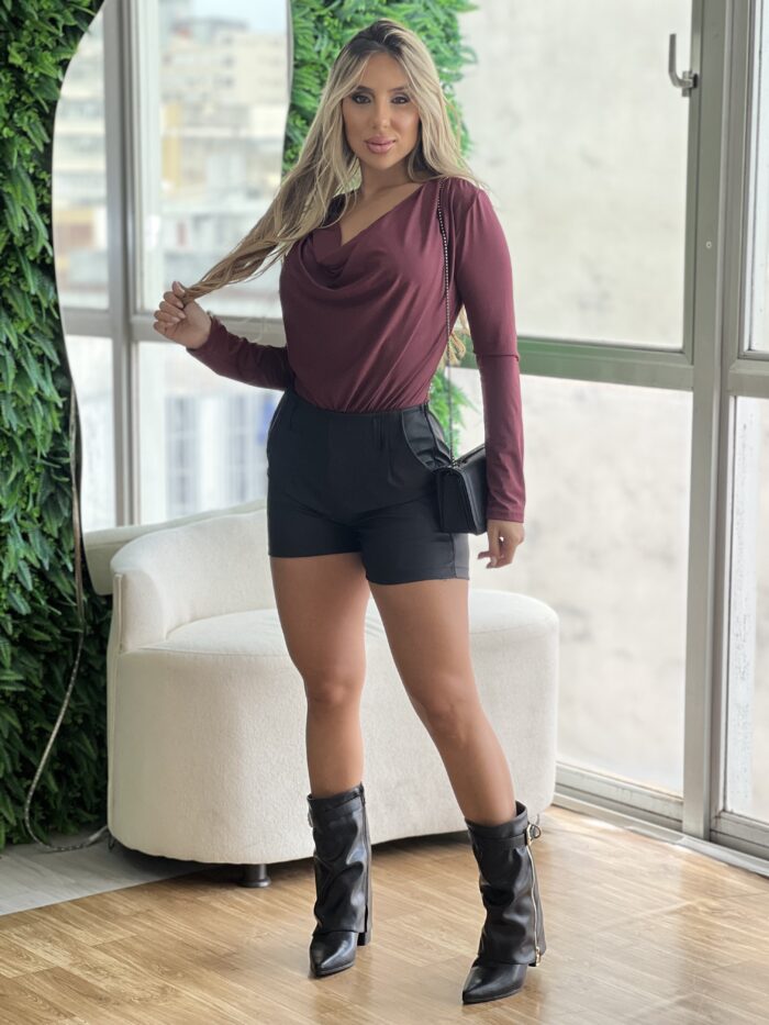 short courino pitty preto short courino pitty preto