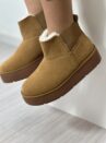 bota ugg com pelinho caramelo vizzano 3110.201