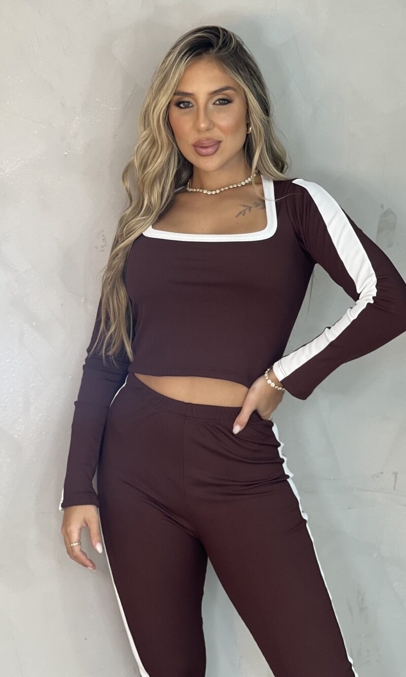 conjunto jamile marrom