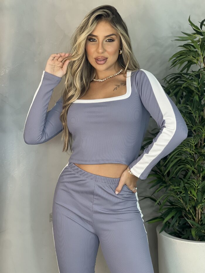 conjunto jamile cinza conjunto jamile cinza
