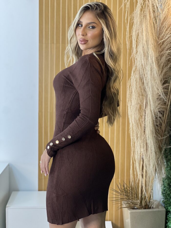 vestido midi modal leyla marrom vestido midi modal leyla marrom