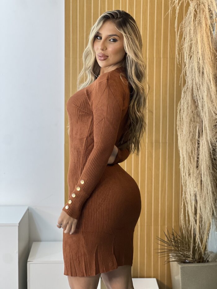 vestido midi modal leyla terracota vestido midi modal leyla terracota