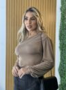 blusa silvana bege