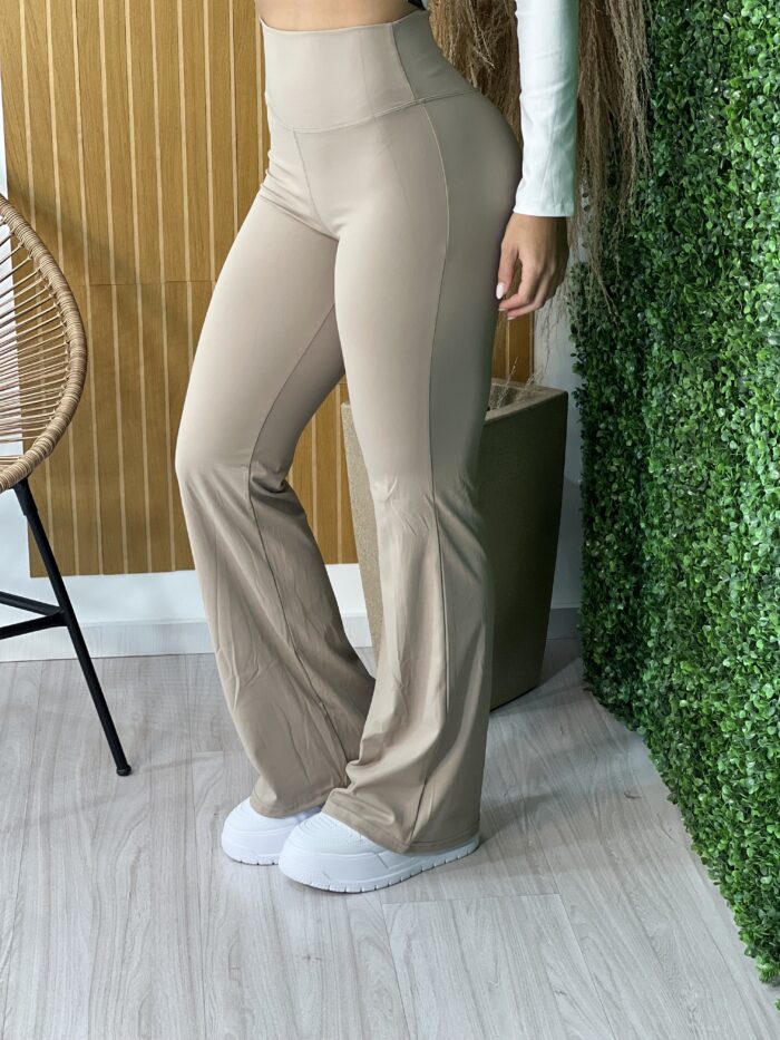 calca flare poliamida bibi bege calca flare poliamida bibi bege